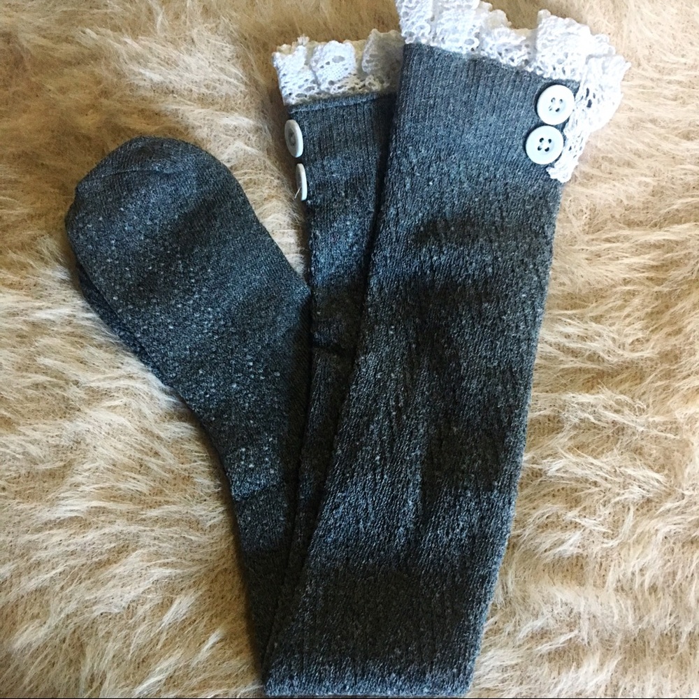 Knee hi Lacy Boot socks!